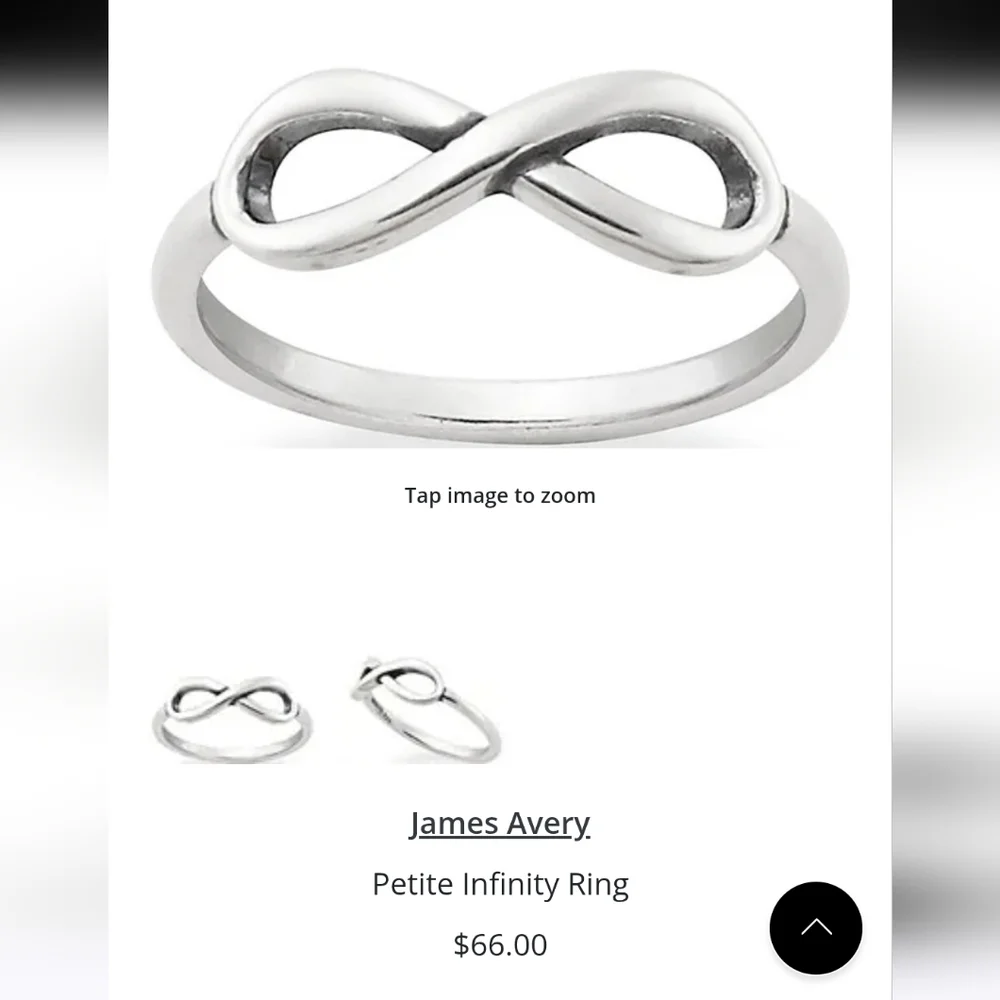 James Avery Infinity Ring 6